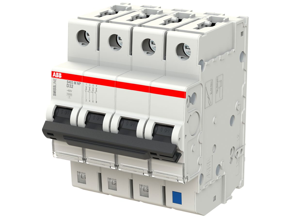 Leitungsschutzschalter SMISSLINE TP S 4×32A D 10kA NP