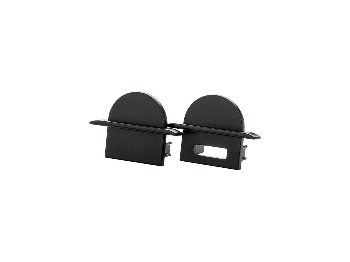 Endkappe SG StripLine 24×21×12mm Kunststoff schwarz 2 Stk