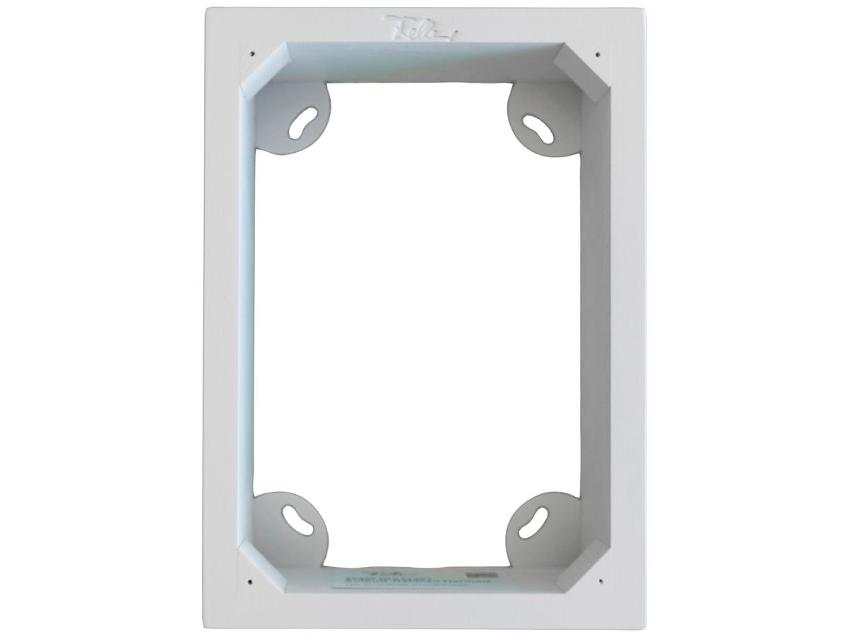 AP-Rahmen Feller SNAPFIX® 4×2 Hartholz lackiert für UP-Kombination weiss