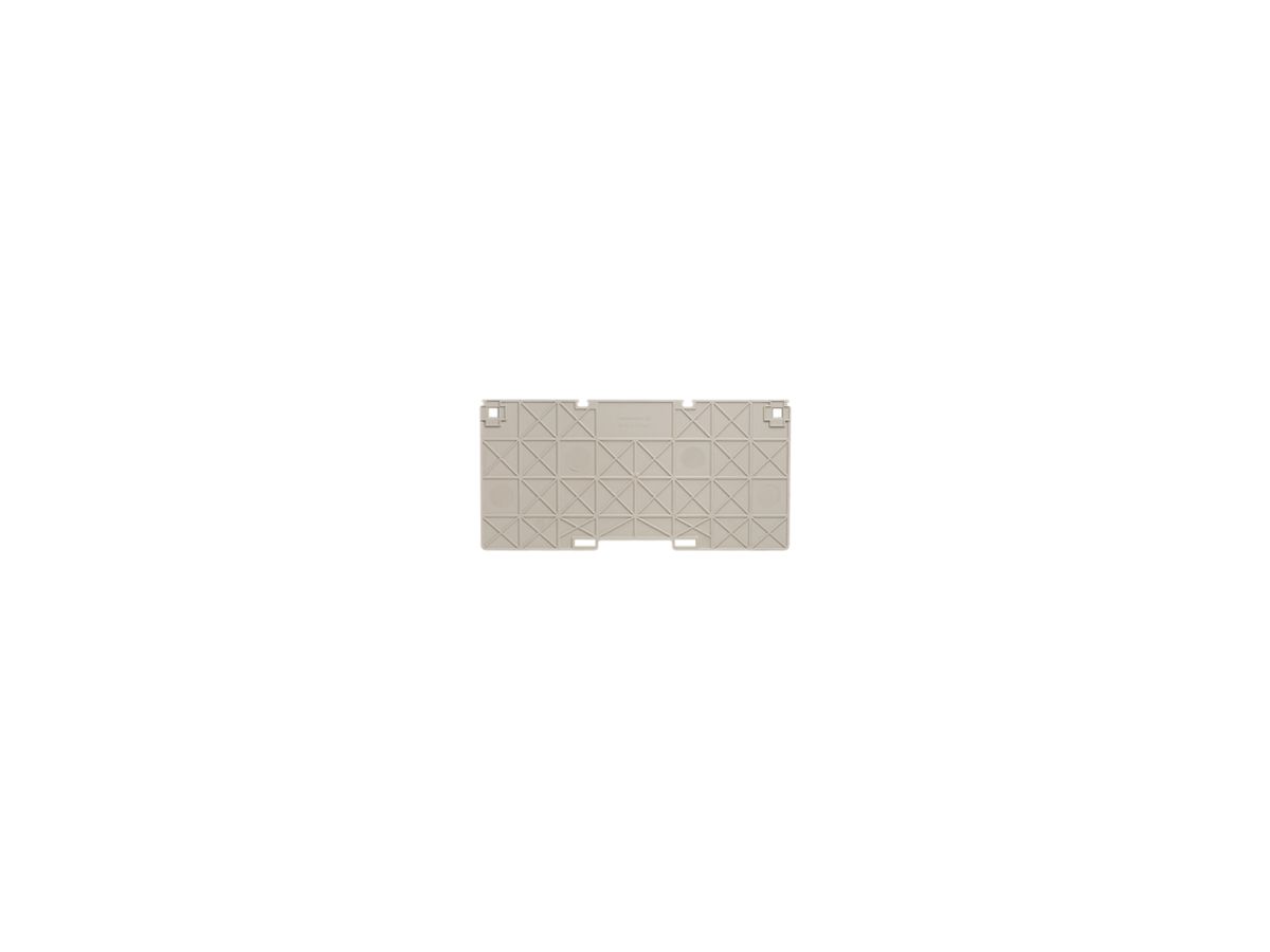 Abschluss-/Zwischenplatte Weidmüller WTW WF6-WF12 50×48mm beige