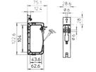 Sammelhalterung Bettermann 3×1.5mm² für 40 Leitungen flammwidrig grau