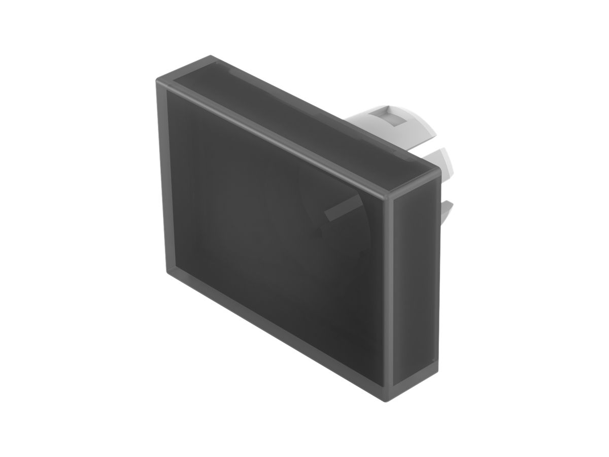 Druckhaube EAO61 15×22mm flach transparent, schwarz