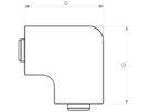 Flachwinkel Bettermann zu Installationskanal WDK reinweiss 15×30mm