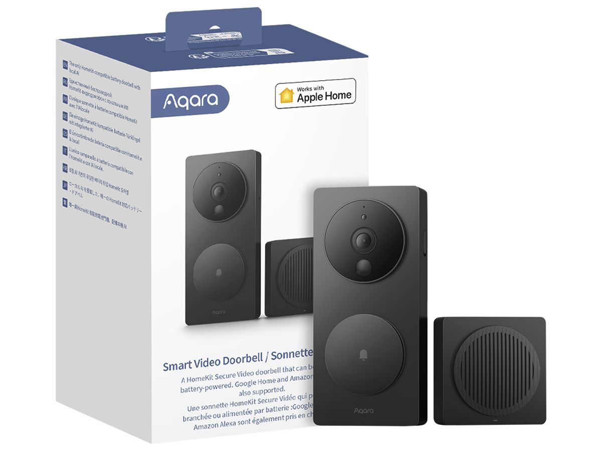 Video-Türsprechanlage-Set Aqara G4 SVD-C03 Wi-Fi Aussenstation+Gong