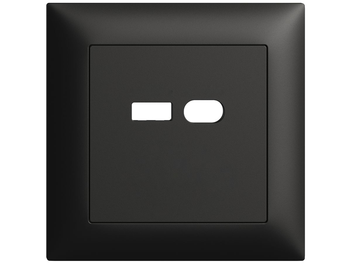 UP-Montageset Feller EDIZIOdue für Steckdose USB 18W Typ A + Typ C schwarz