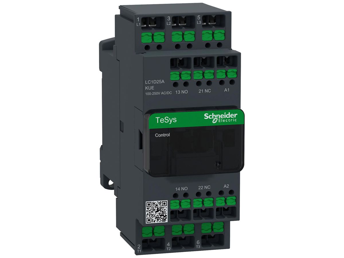 Leistungsschütz TeSys 100…250VAC/DC 3NO 40A 25A 440V 1NO 1NC
