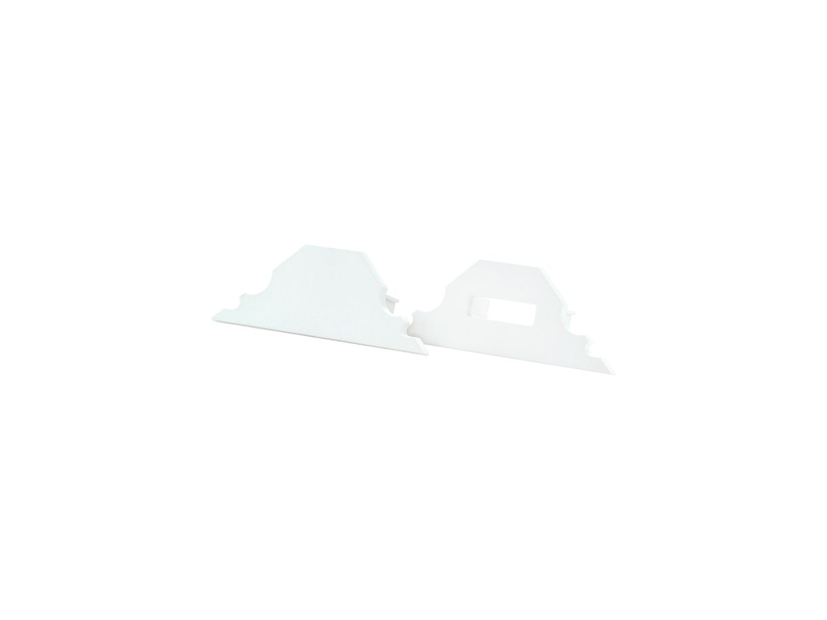 Endkappe SG StripLine 16×42×12mm Kunststoff weiss 2 Stk