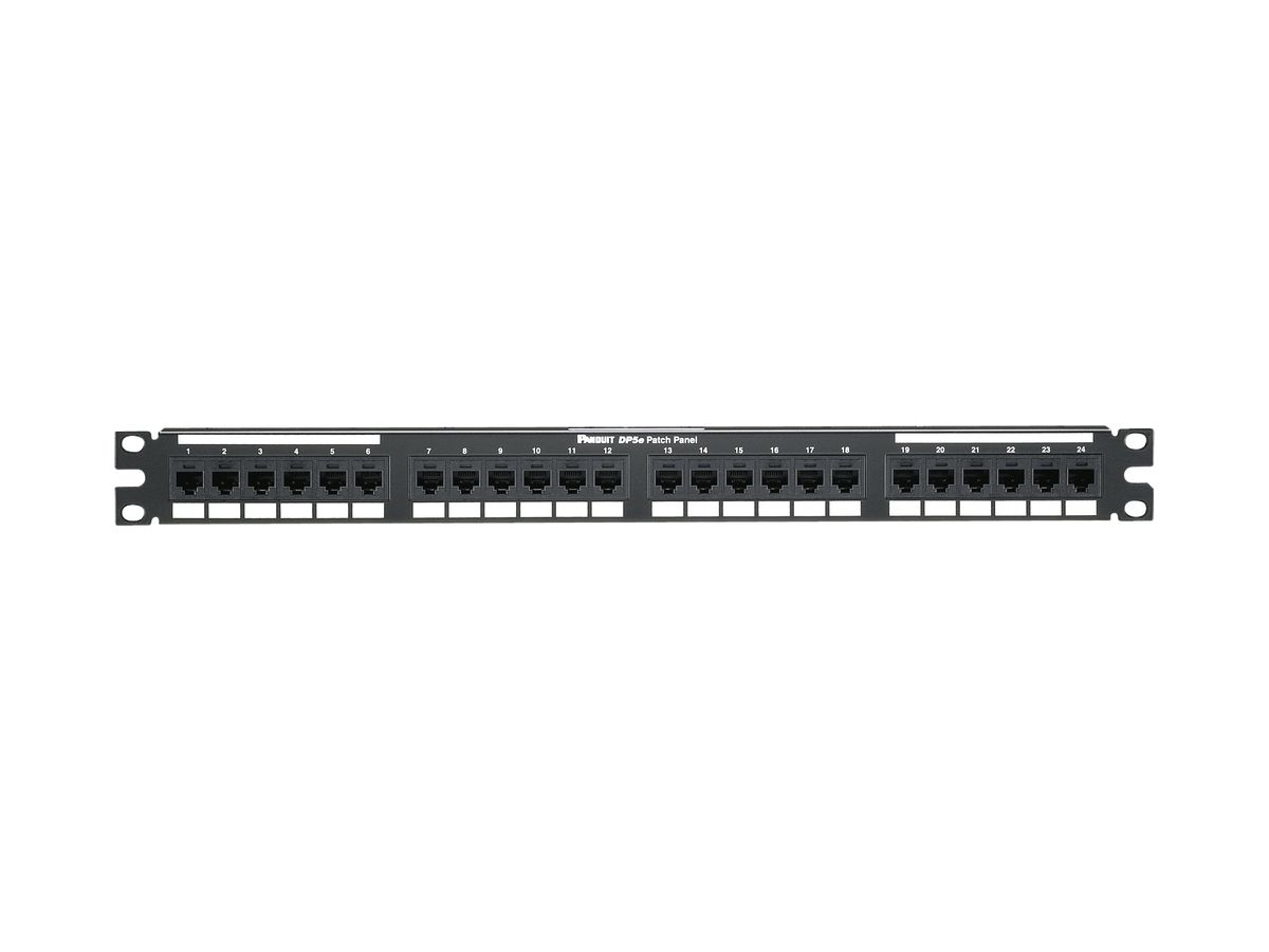 Verteilerplatte 19" Panduit-Net 1HE 24 Ports