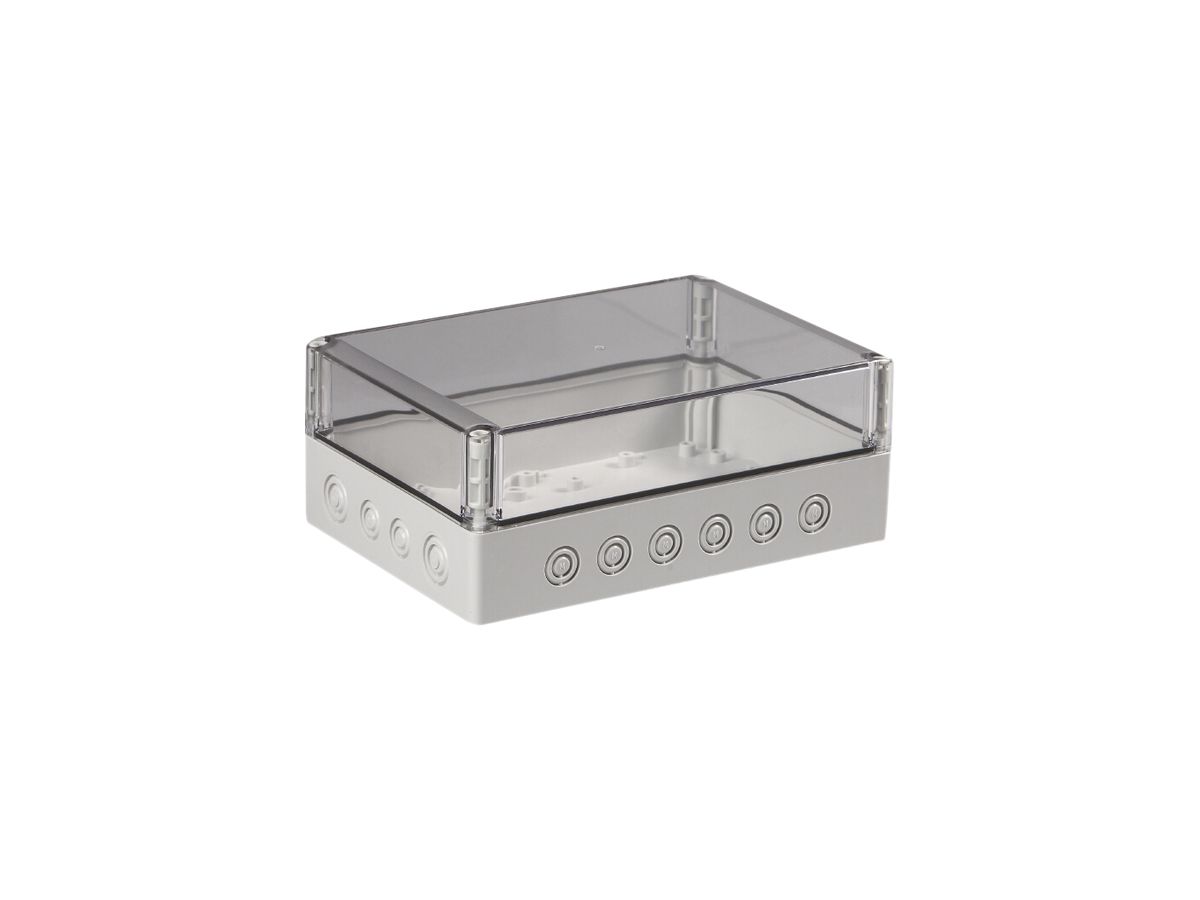 Apparategehäuse RW CUBO S 175×250×100mm SPCM transparent