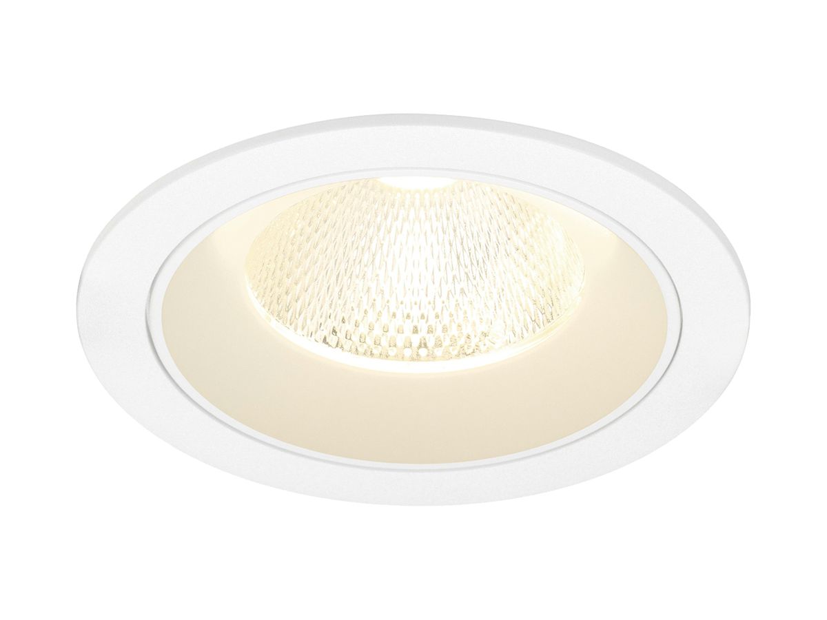 EB-LED-Deckenleuchte SLV NUMINOS L 17W 2700lm 4000K NB DALI DIM Ø130×85mm ws
