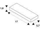 LED-Betriebsgerät SLV 36W 24V 1500mA ON/OFF 170×57×18mm