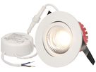 EB-LED-Spot maxLUCE SOLVO-IP65 8W 230V DIM 750lm 930 Loch-Ø80mm 38° IP65 weiss