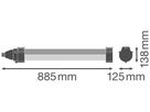 LED-Feuchtraumleuchte LEDVANCE DP MAX 25W 3500lm 840 IP66 885mm grau