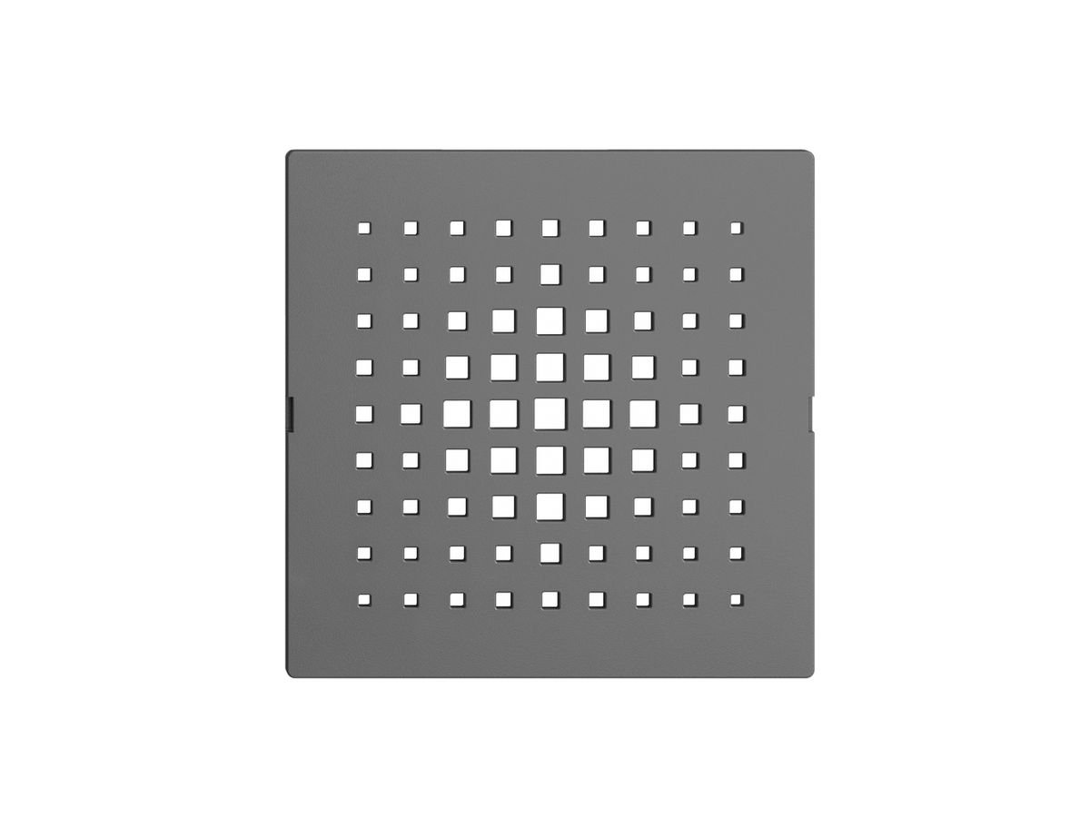 Frontset EDIZIOdue dunkelgrau 60×60mm zu Gong 3070