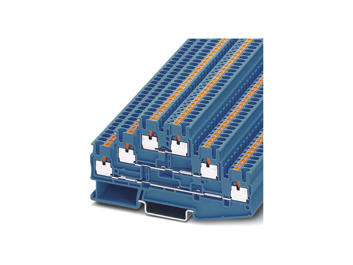 Dreistockklemme Push-in 0.14…4mm² blau