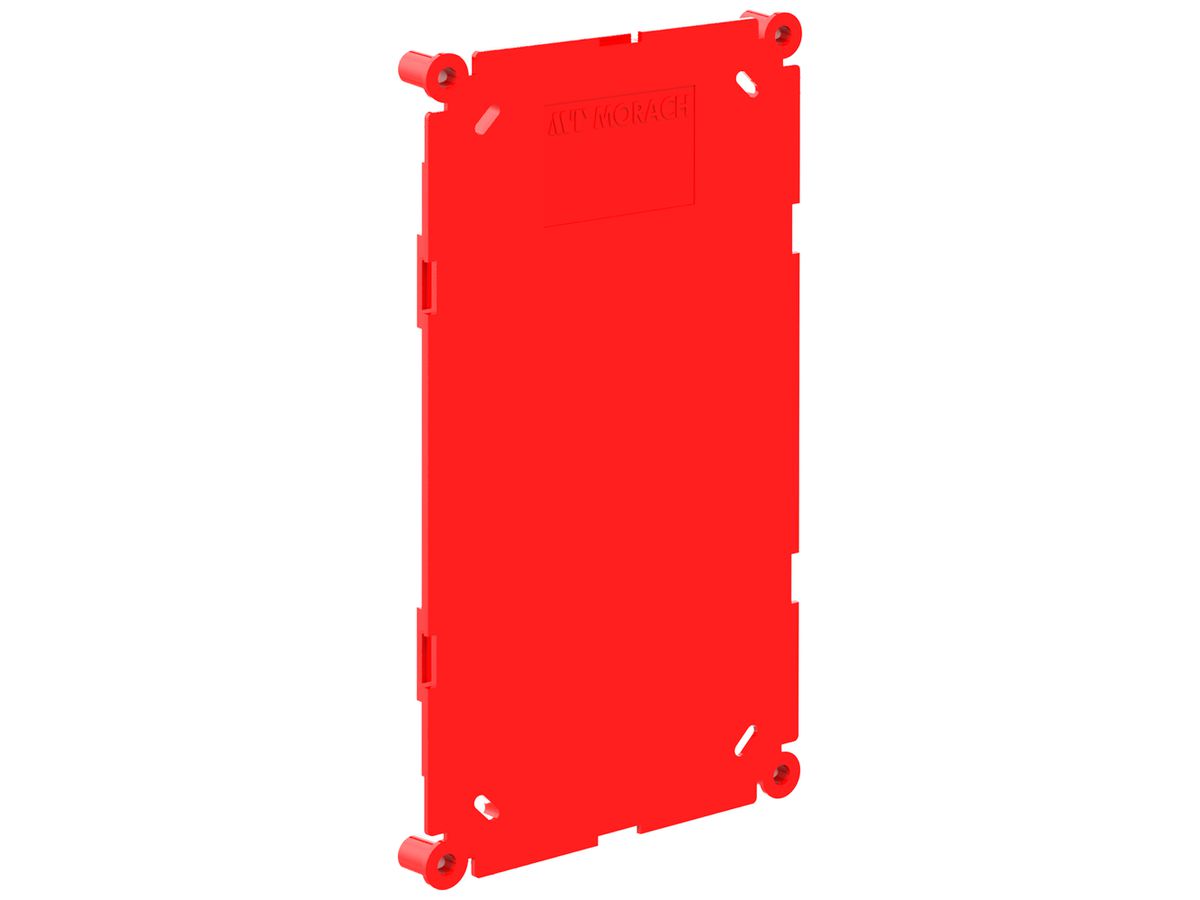 Schutzdeckel Morach-Technik CRALLO-LEU 134×74×9mm Kunststoff rot