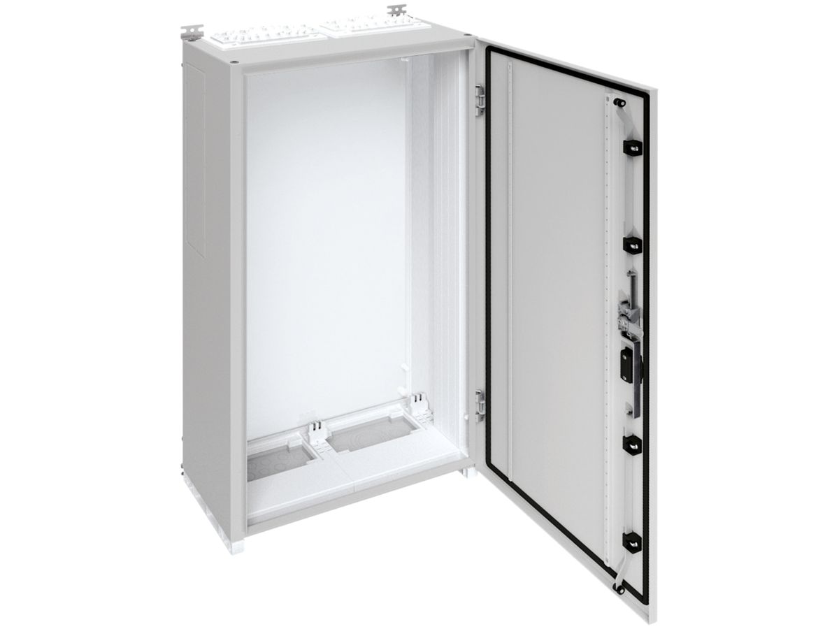 Wandschrank Hager univers mit Volltür SK II IP55 1100×550×275mm RAL 7035