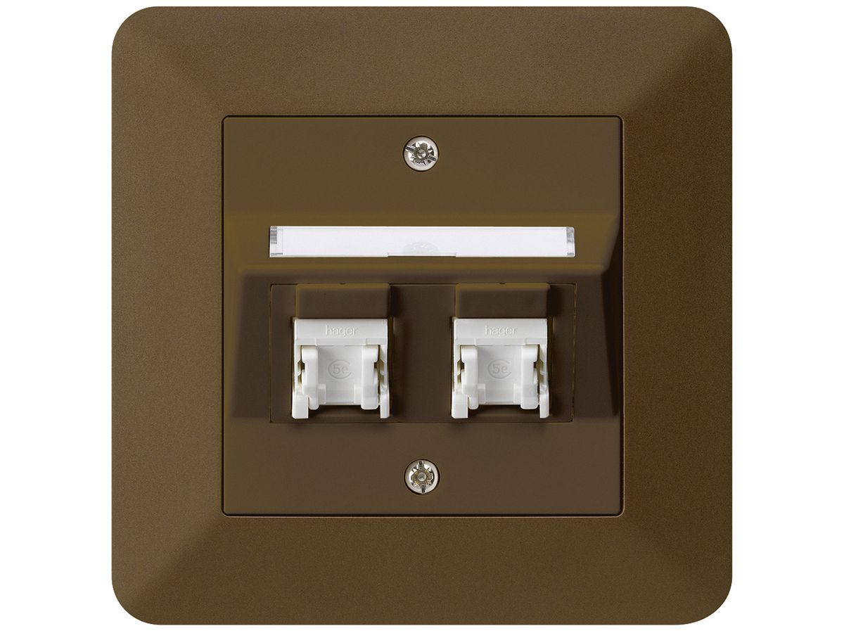 UP-Dose kallysto.trend C Kat.5e 2RJ45/u braun