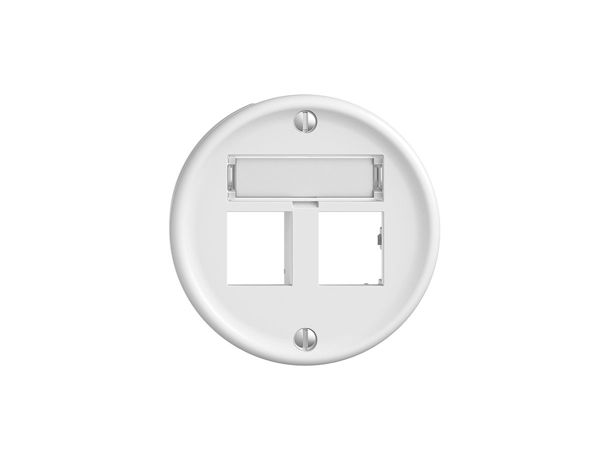 UP-Montageset Sdue Q, Geradeauslass 2×RJ45 freenet weiss
