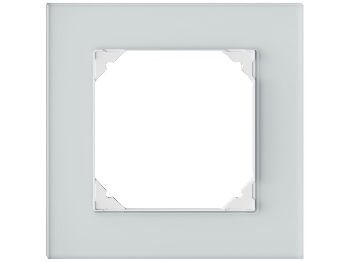 UP-Abdeckrahmen EDIZIO.liv prestige SNAPFIX® 1×1 94×94mm spiegel satin