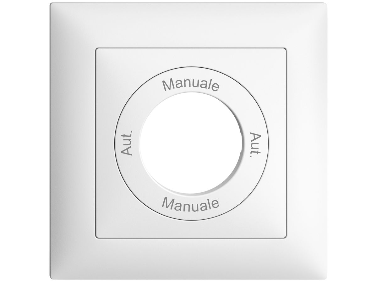 Frontset Aut.-Manuale-Aut.- Manuale EDIZIOdue 88×88mm weiss