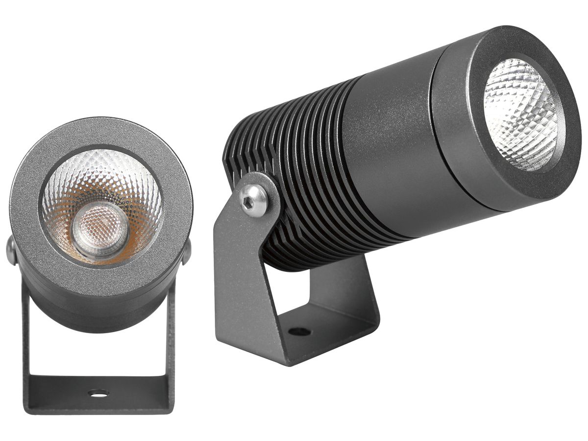 LED-Strahler NOELLE 8W 2700K IP67 MB DALI 44×90mm grau