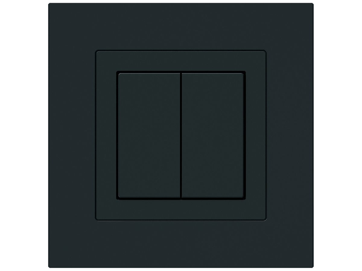 UP-KNX-Taster Hager BA kallysto.pro C 2-fach 94×94mm schwarz