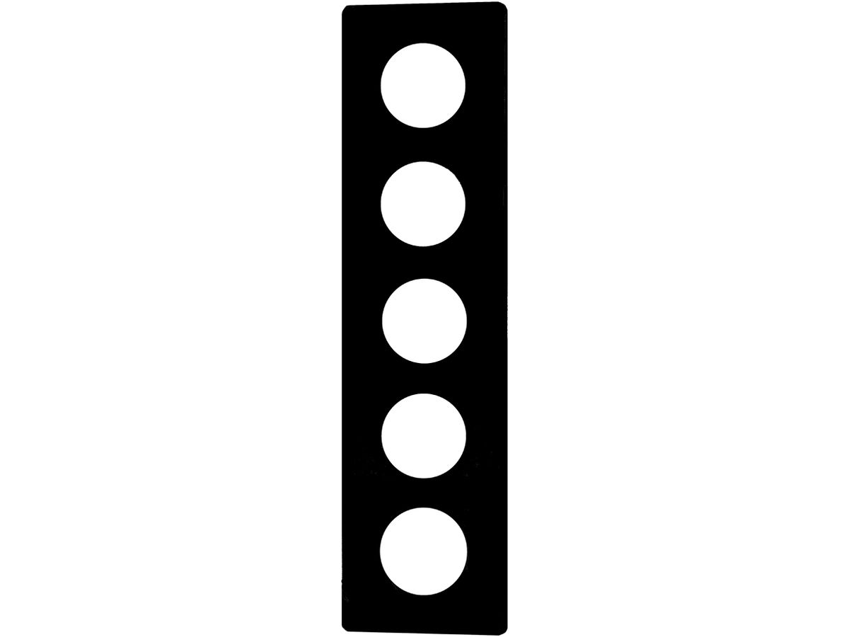 Abdeckplatte 5×1 5×43mm schwarz