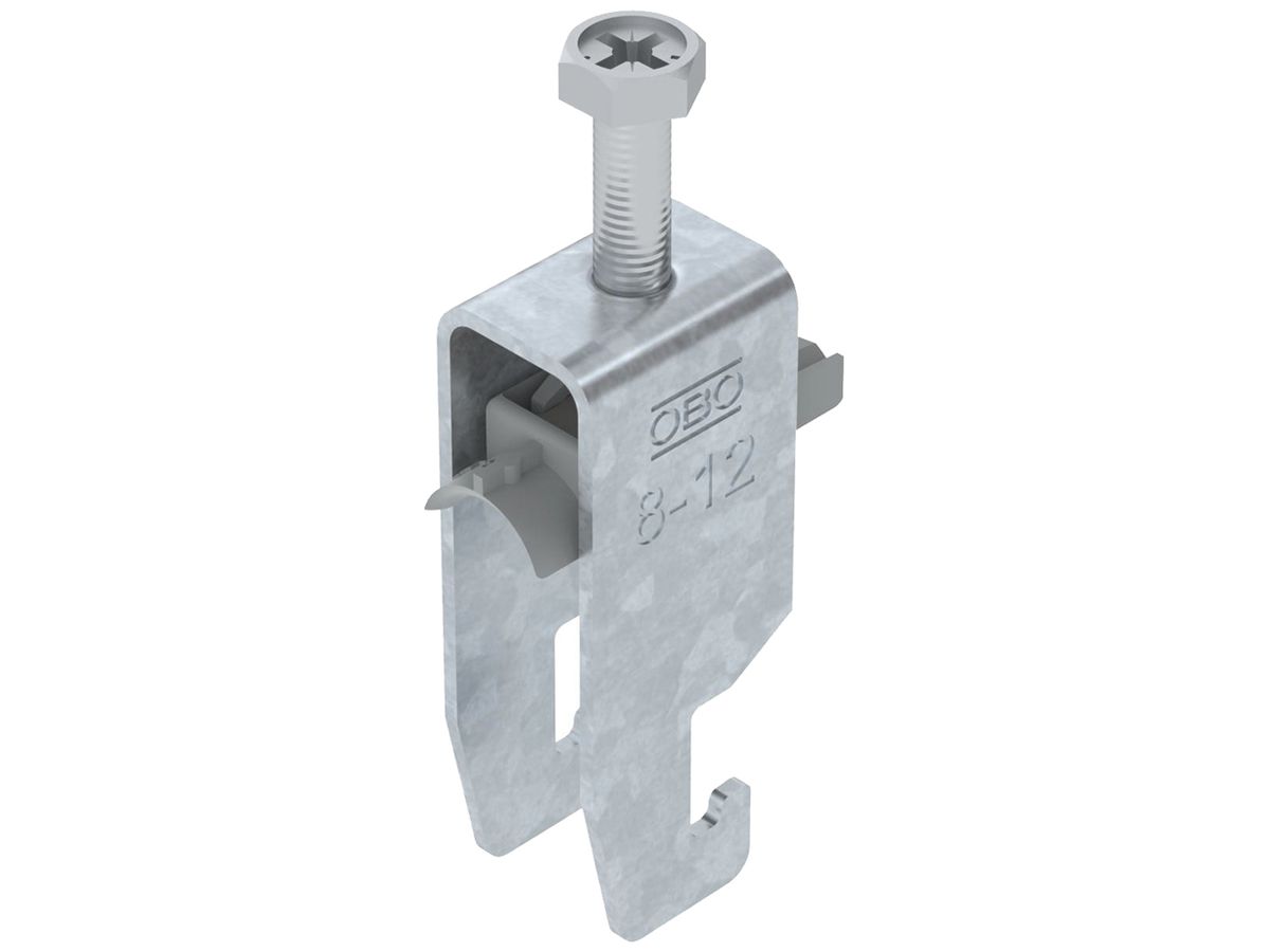 Schnellverleger BET 2056 U-Fuss Kunststoff 8…12mm 2×Kabel Stahl tfZn
