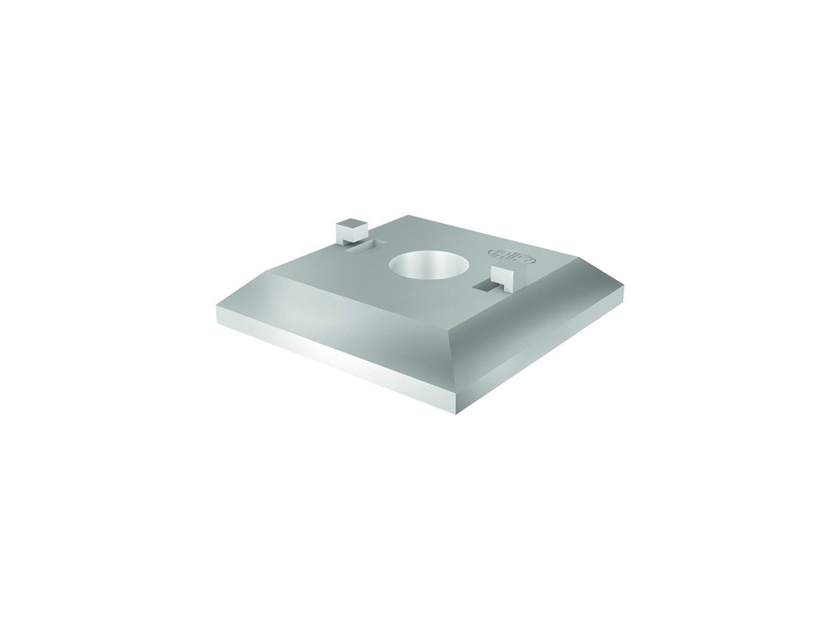 Grundplatten Quadro Flury AV 61, grau, 30×30mm, H=10mm