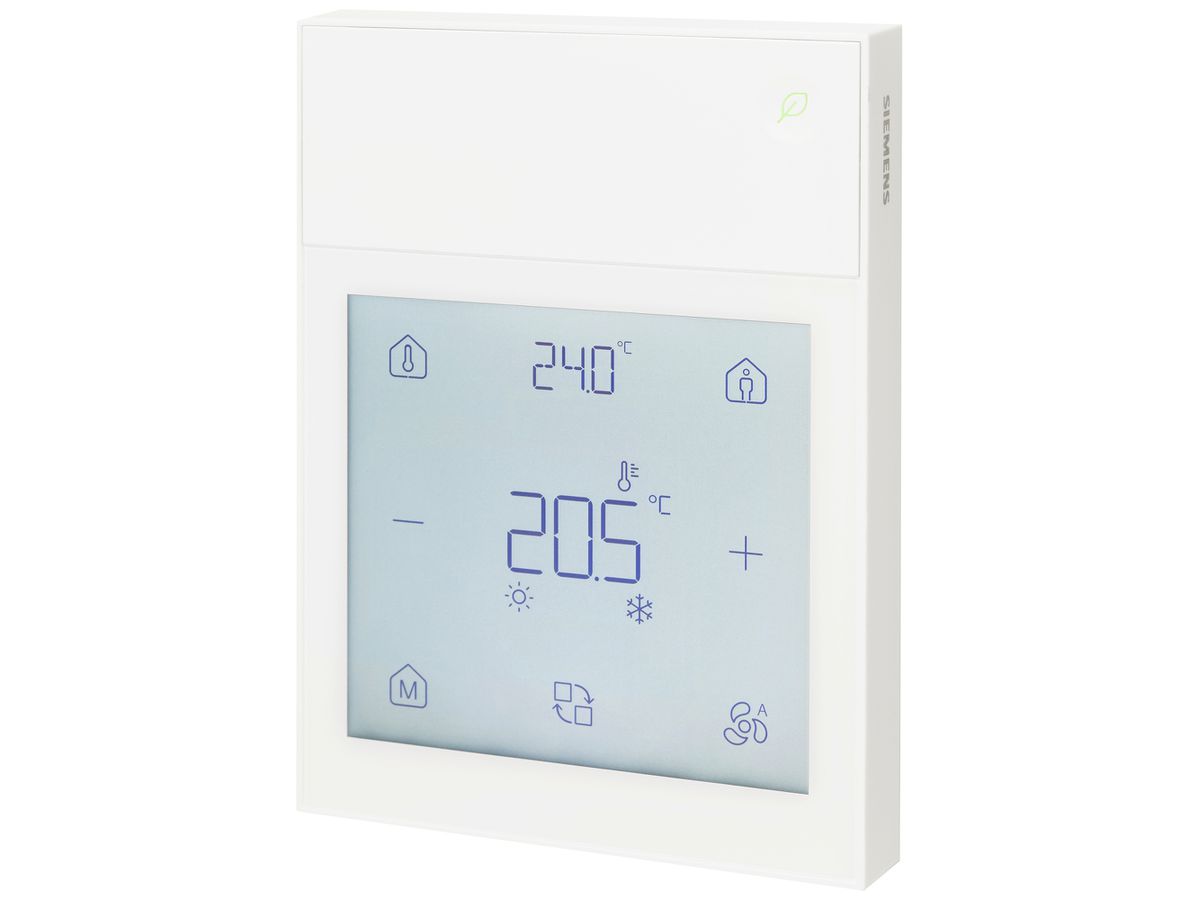 AP-Bediengerät KNX Siemens QMX6.P44 Touchscreen Temp/rF weiss