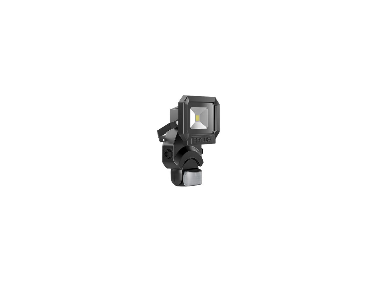 LED-Strahler ESYLUX AFL SUN, 10W 3000K 800lm 133×75×210mm IP65, schwarz