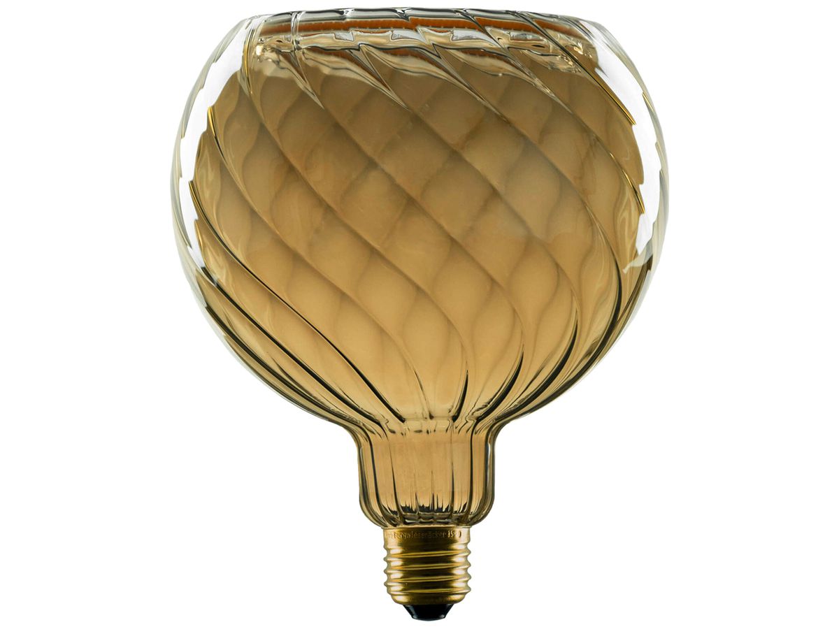 LED-Lampe SLV Floating Globe E27 6W 1900K DIM mattiert Rauch grau Ø150×185mm