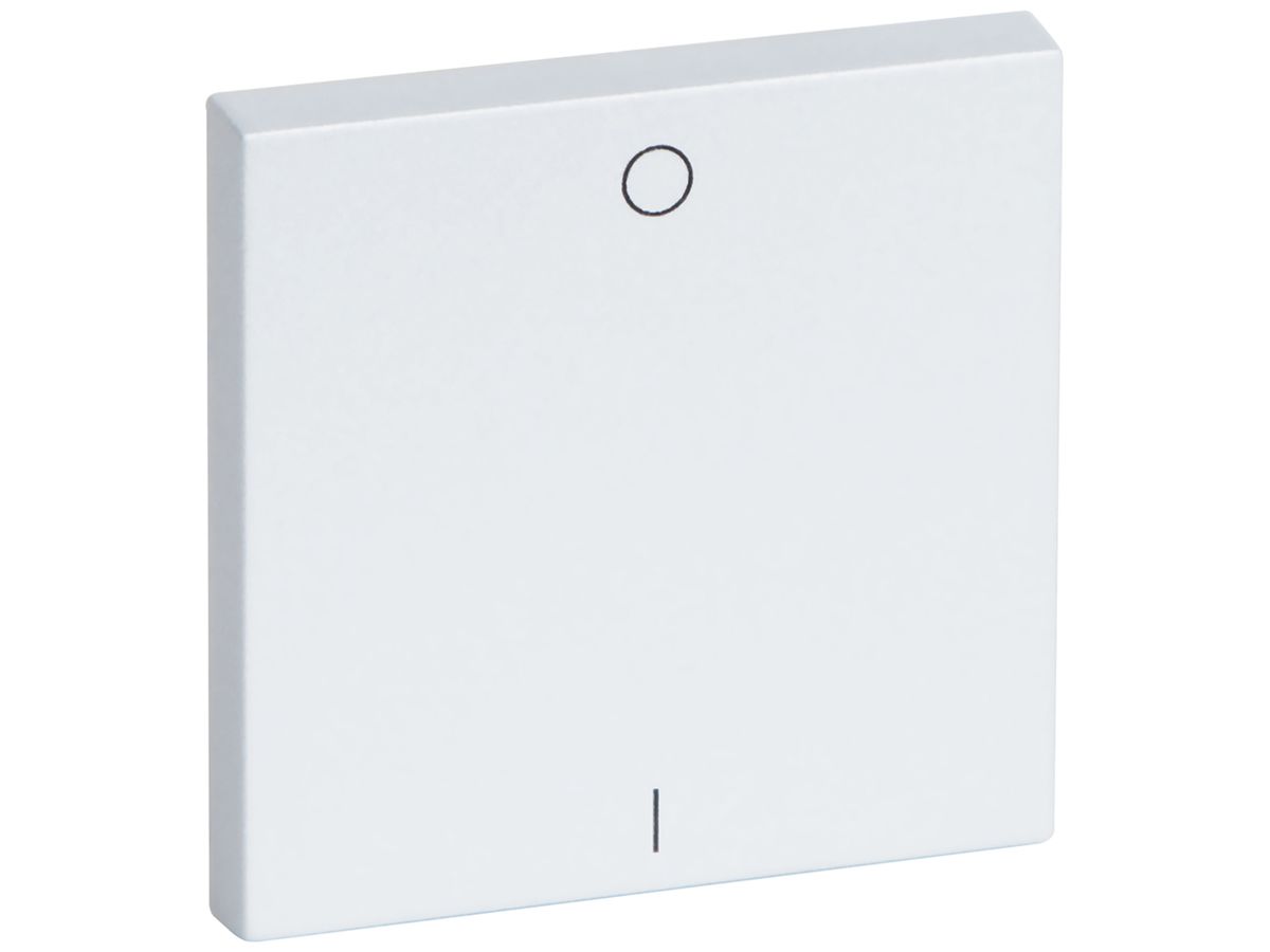 Wippe Omnio mit Symbol I-O reinweiss 1-fach
