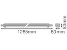 LED-Feuchtraumleuchte LEDVANCE COMPACT 29W 2660…4060lm 4000…6500K IP66 1285mm ws