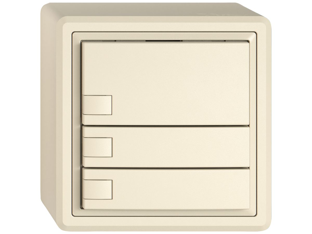 AP-KNX-Taster RGB EDIZIO.liv SNAPFIX® Temperaturfüh.o.LED 3×Taste 1-Tbed.cr