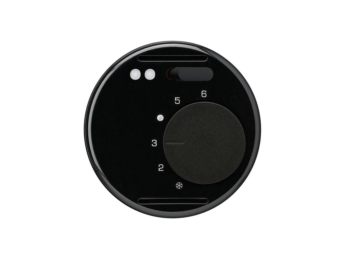 Einsatz zu UP-Raumthermostat basico schwarz für Fussbodenheizung