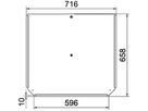 Deckel BET RTD zu T-Stück 600mm Edelstahl A2 blank