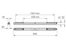 LED-Nassraumleuchte CoreLine WT120C G2 LED34S/840 PSU MDU 1500mm