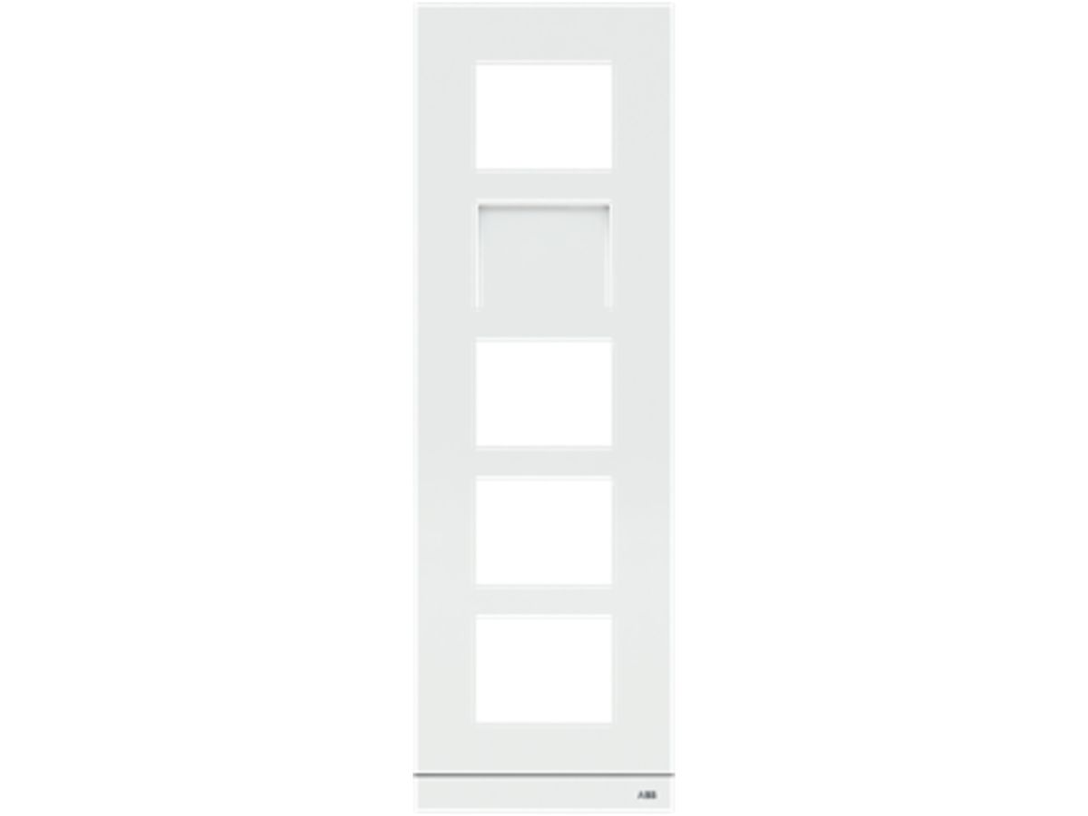 Abdeckrahmen Video ABB-Welcome, für 1/5 (5 Module), Al weiss