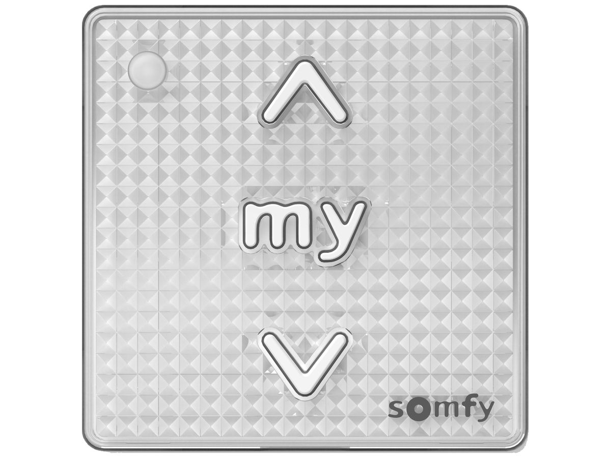 AP-Wandsender Somfy Smoove io II 1-Kan 1×CR2032 50×50×10mm ws