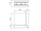 Ausseneck Bettermann GS-SA70170 reinweiss