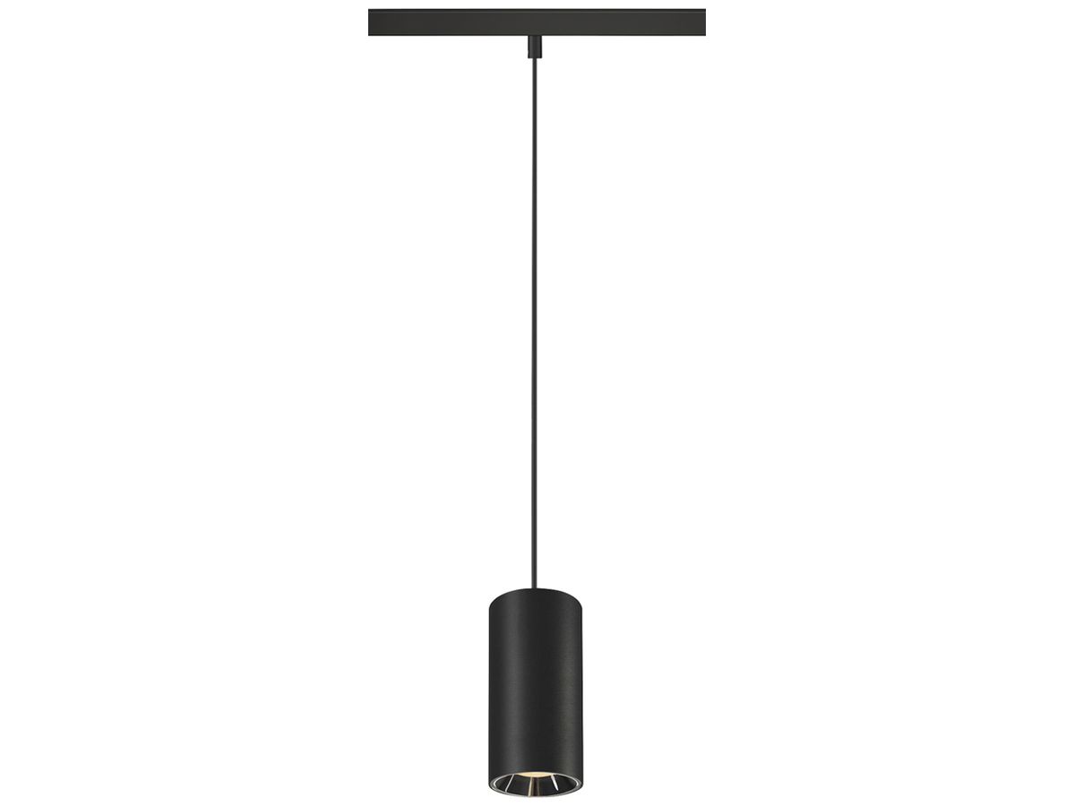 LED-Pendelleuchte SLV NUMINOS S 48V TRACK DALI 16W 1050lm 930 Ø60 sz/Cr 20°