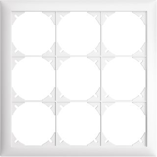 UP-Kopfzeile EDIZIOdue SNAPFIX® 3×3 horizontal und vertikal 208×208mm weiss