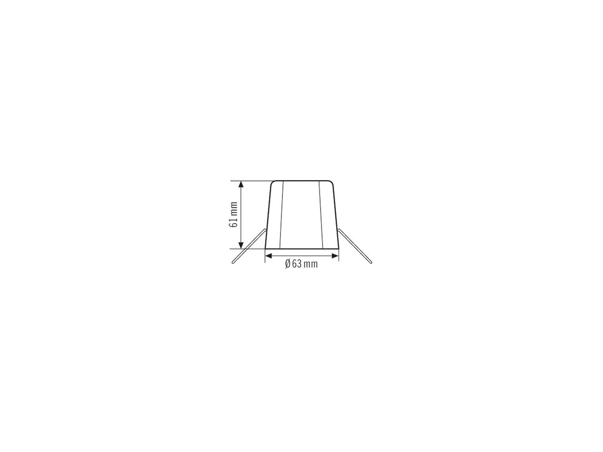 Deckeneinbau-Set ESYLUX für PF-F