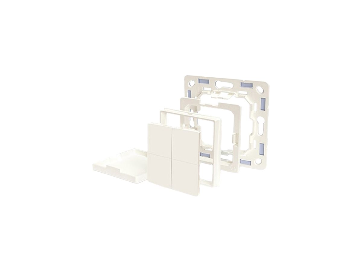 Montageadapter Shelly Busch-Jaeger 46x46x13mm weiss