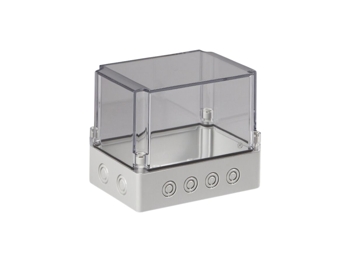 Apparategehäuse RW CUBO S 125×175×150 SPCM transparent