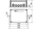 Kabelabzweigkasten Bettermann E30-E90 2 Sicherungshalter 240×190×95mm 16mm² or