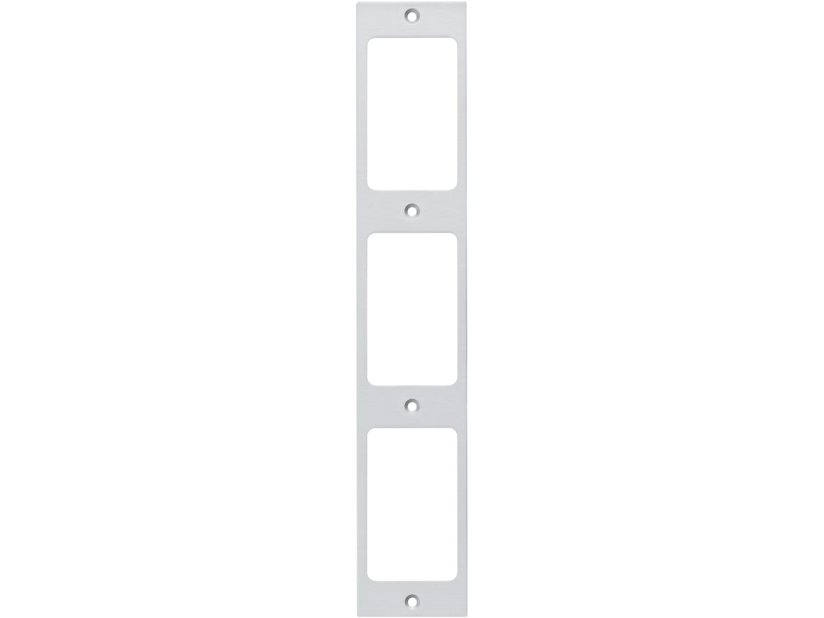 Befestigungsplatte Hager FLF 3/5 3×1 Aluminium eloxiert natur