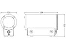 LED-Wandleuchte LEDVANCE VARIO RD 27W 2700lm 3000…4000K IP65 DALI 254×170×120 gu